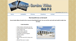 Desktop Screenshot of oceangardenvillasp2.com