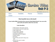 Tablet Screenshot of oceangardenvillasp2.com